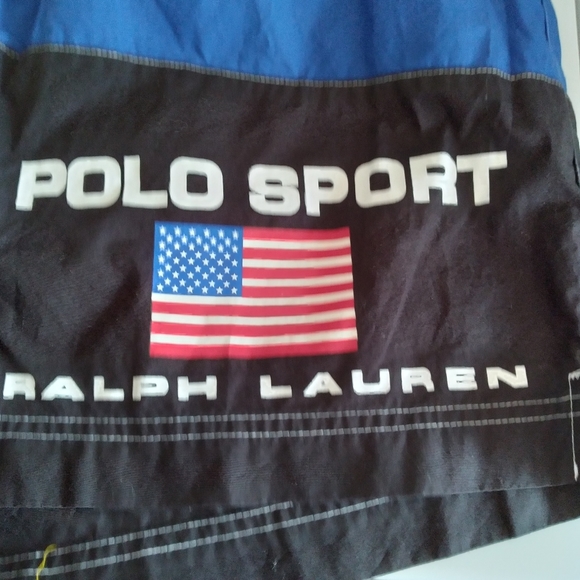 Vtg Ralph Lauren Polo Sport Color Block Swim Trunk - Picture 5 of 7